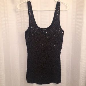 Blank Metallic Sequin Tank